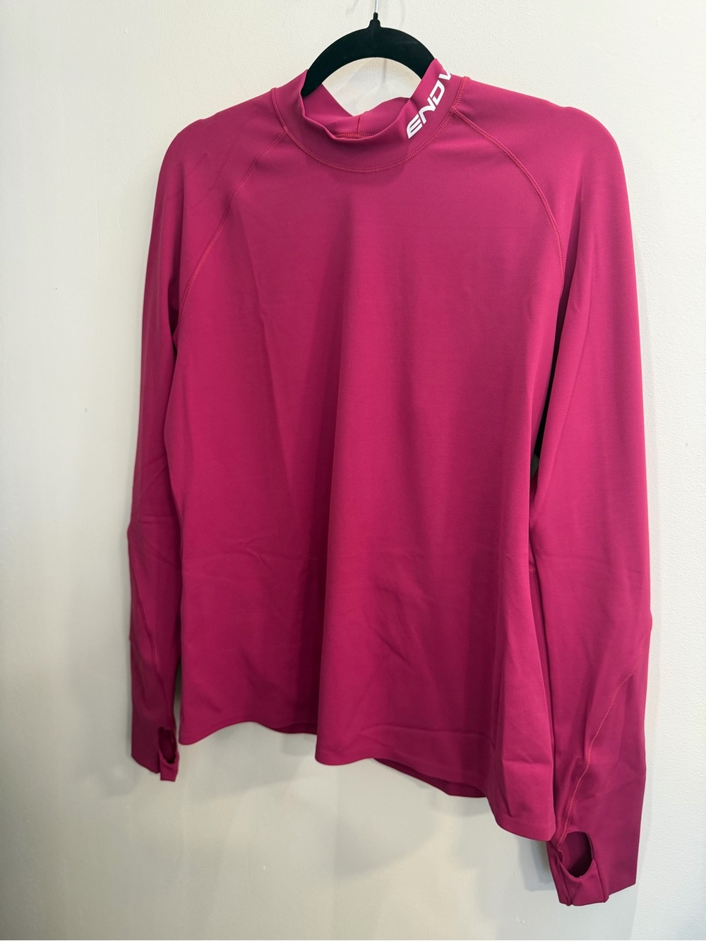 ENDVR Wild Orchid Long Sleeve Mock Neck Athletic Top Thumb Holes Med & L - New - Picture 2 of 4